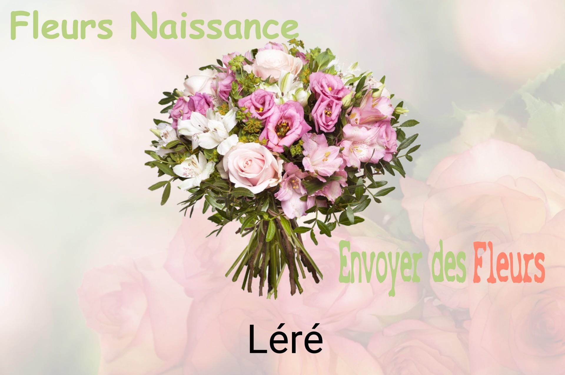 Bouquet de fleurs de naissance livré à Léré